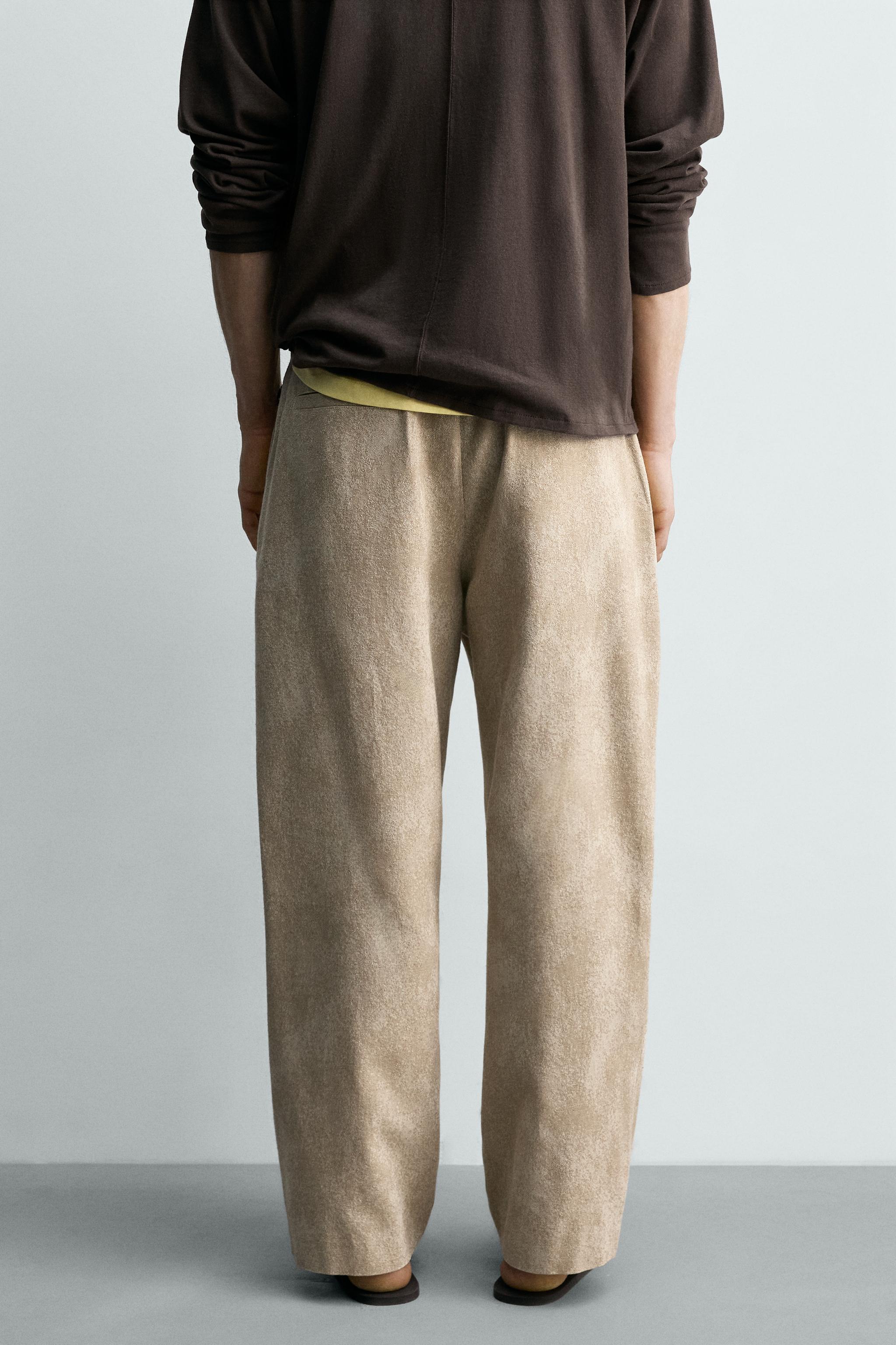 JACQUARD RELAXED FIT CHINO PANTS
